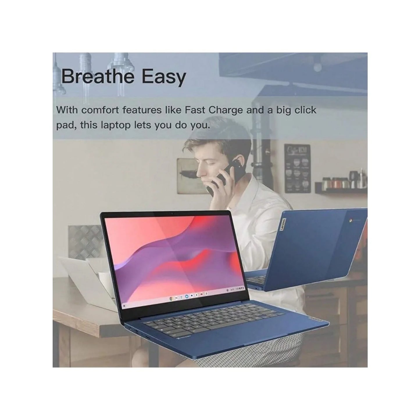 Lenovo Chromebook 14" Business Touchscreen Laptop