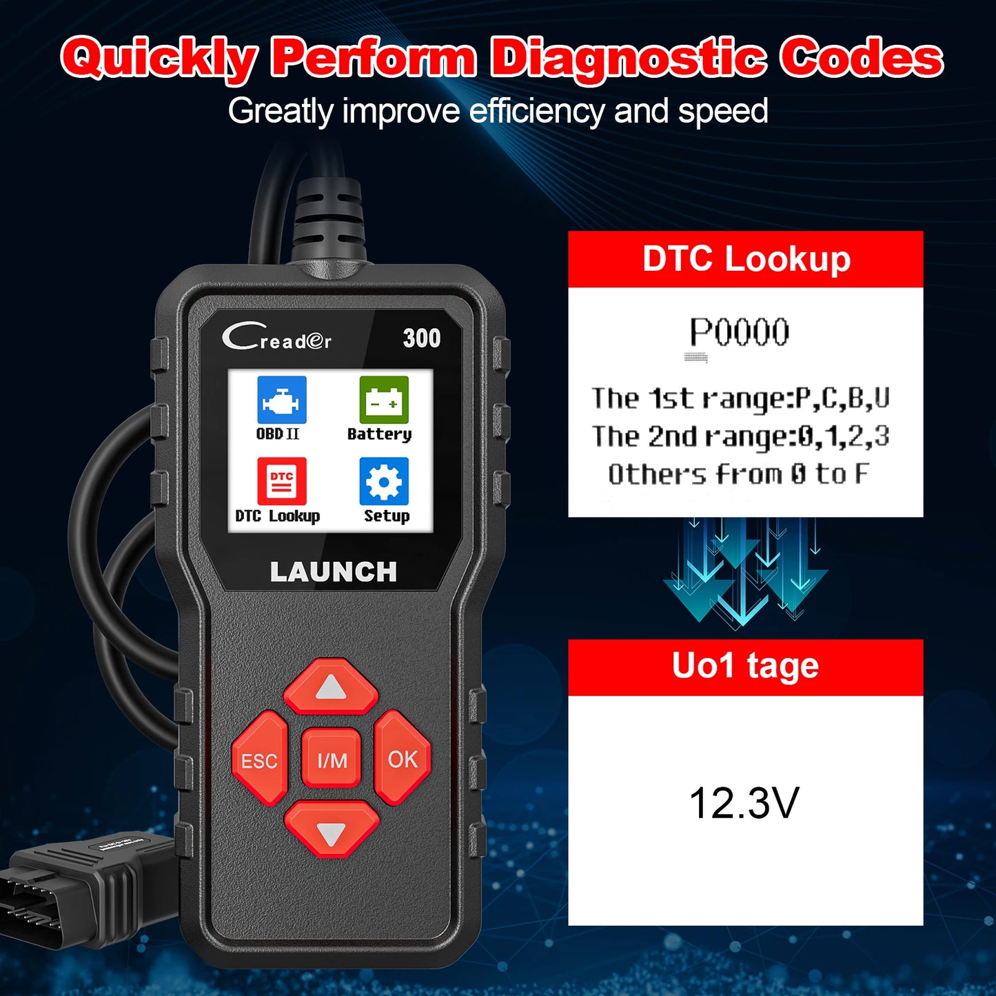 OBD2 Auto Code Reader Diagnostic Tools Lifetime Free Update
