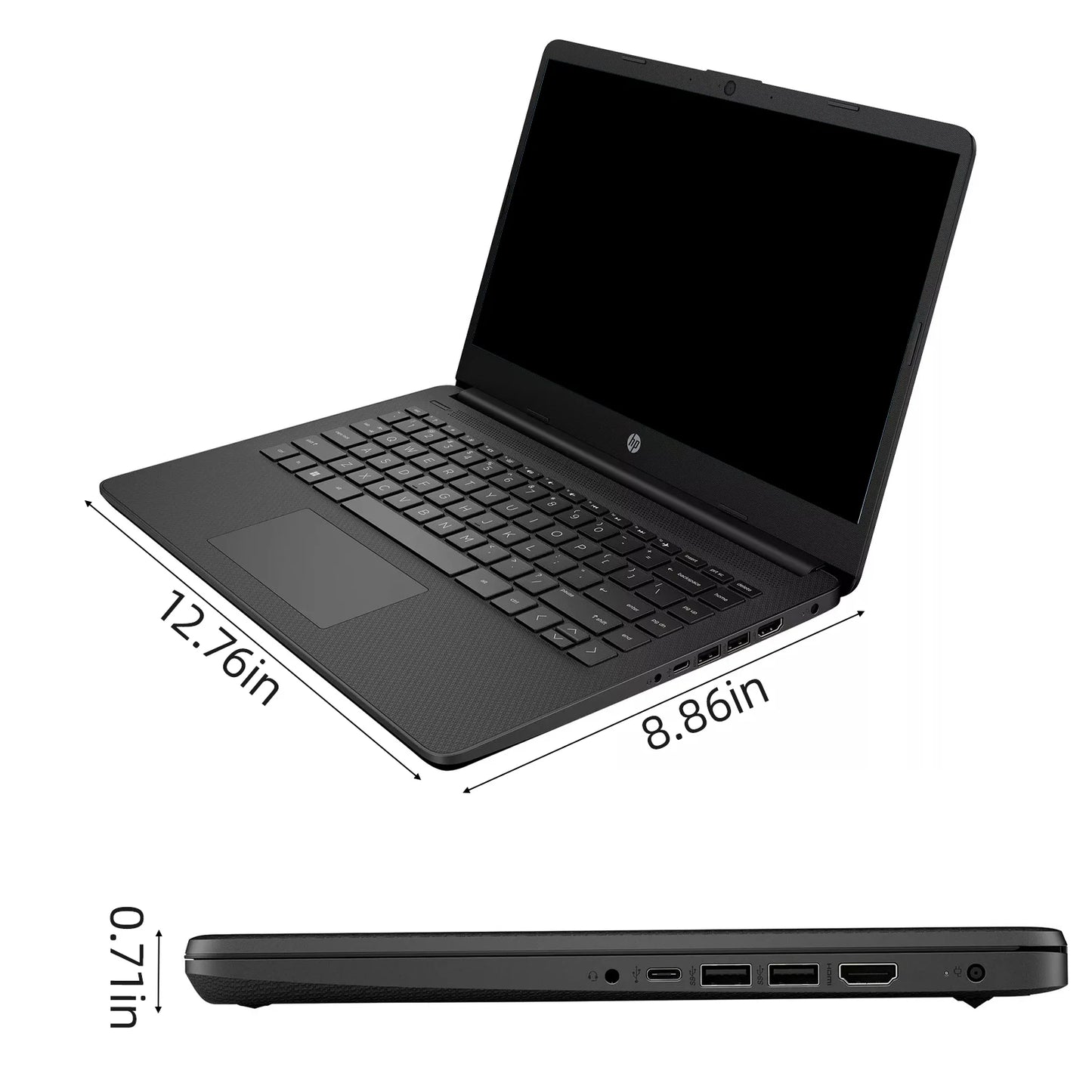 HP 14" Business Laptop, Intel Celeron 1 Year Office 365