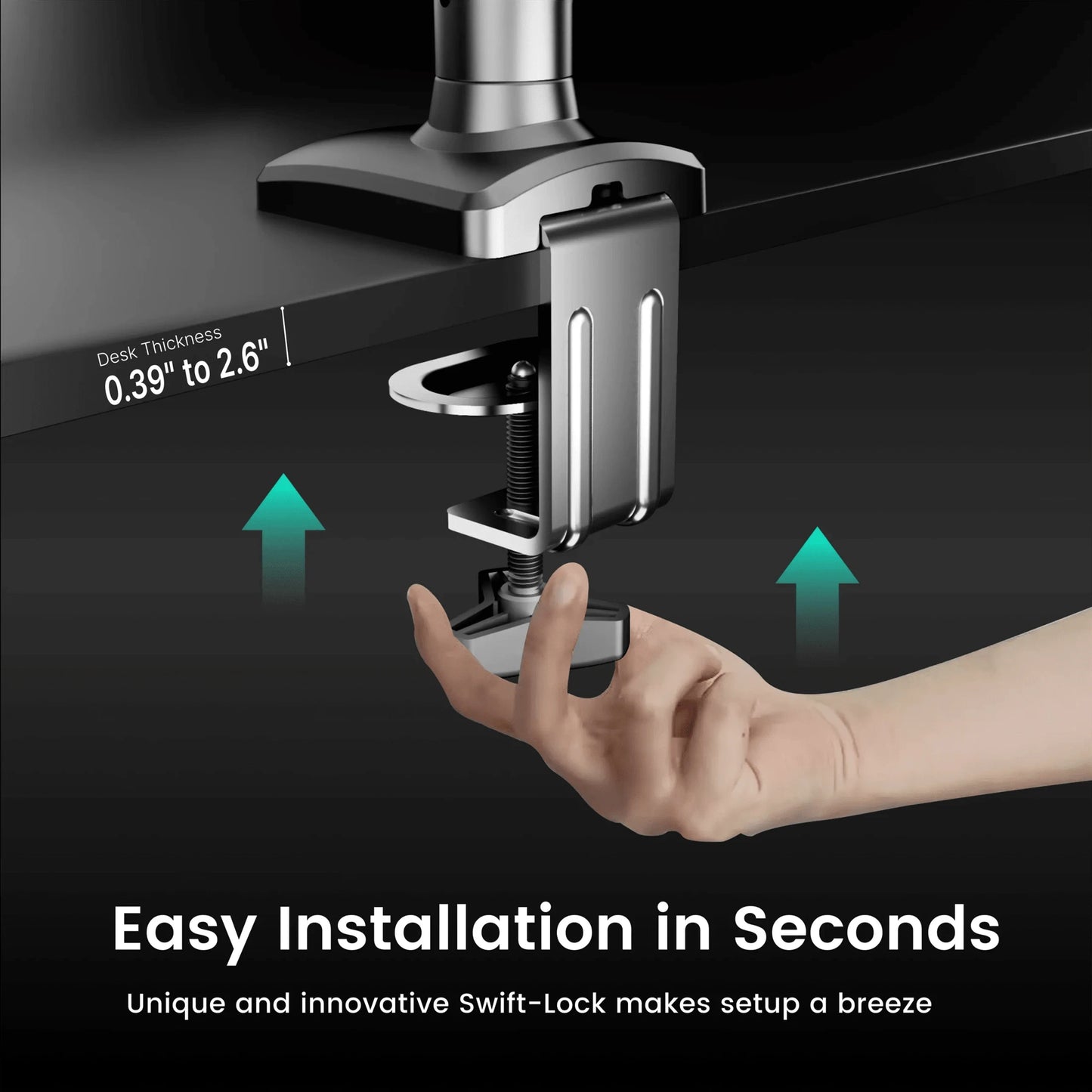 Monitor Arm Single Arm, Flexible Adjustment
