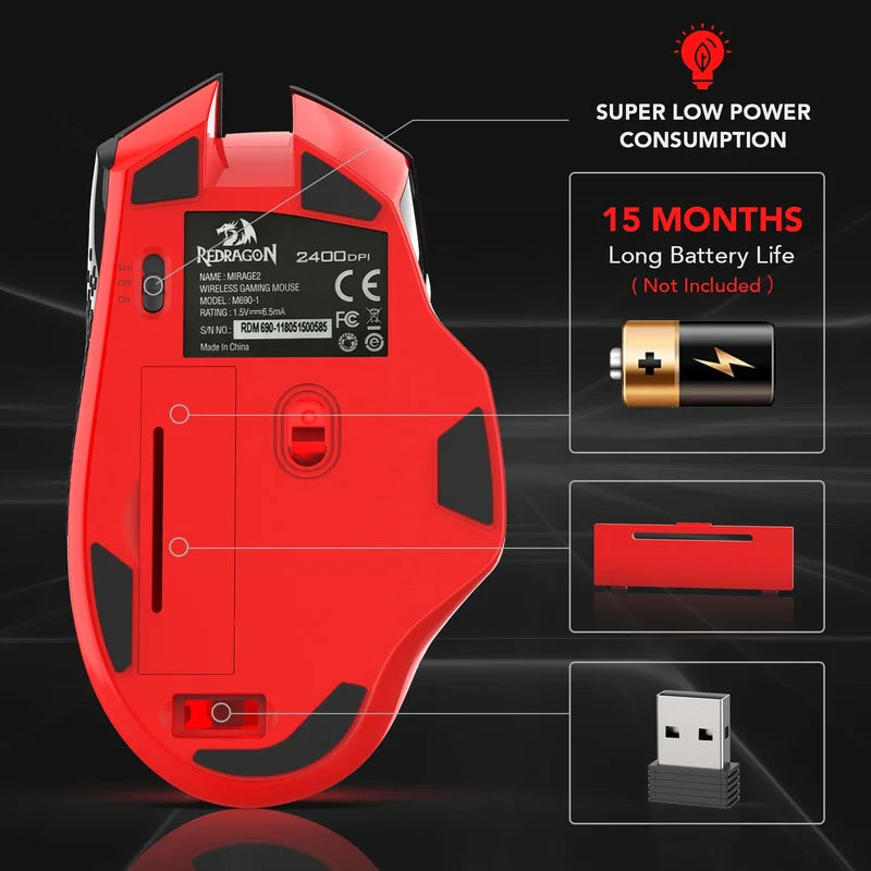 Wireless Gaming Mouse with DPI Shifting