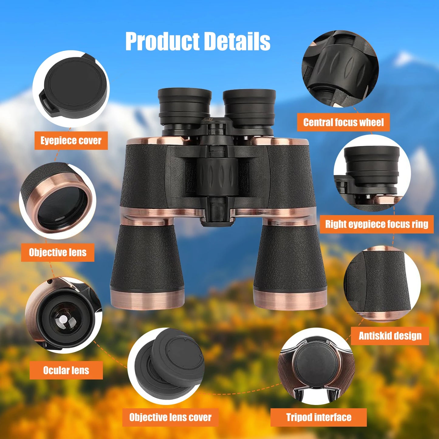 20x50 HD High Powered Professional Binoculars