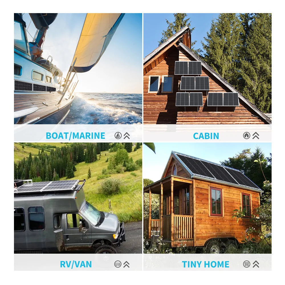 Solar Panel 50 Watt 12 Volt, for RV Marine