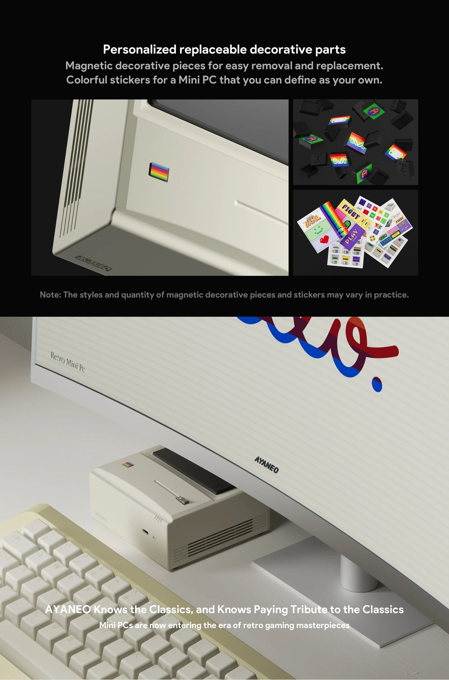 Retro Mini PC ,Windows 11 Gaming Home Office