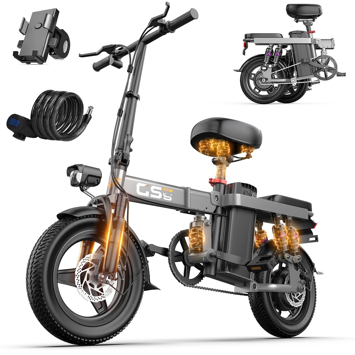 Electric Bike for Adults Teen-Folding Electric Bicycle 750W
