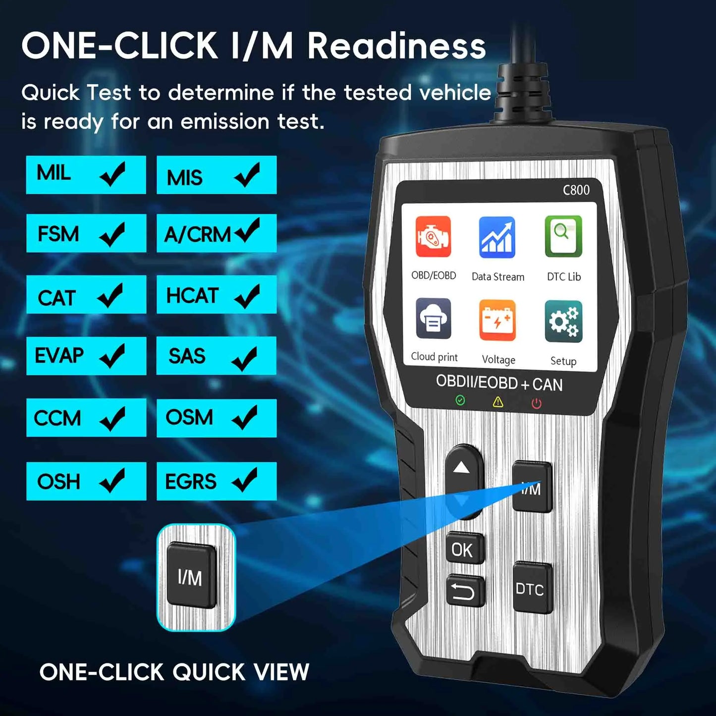 OBD2 Scanner Auto Check Engine Enhanced Diagnostic Tool