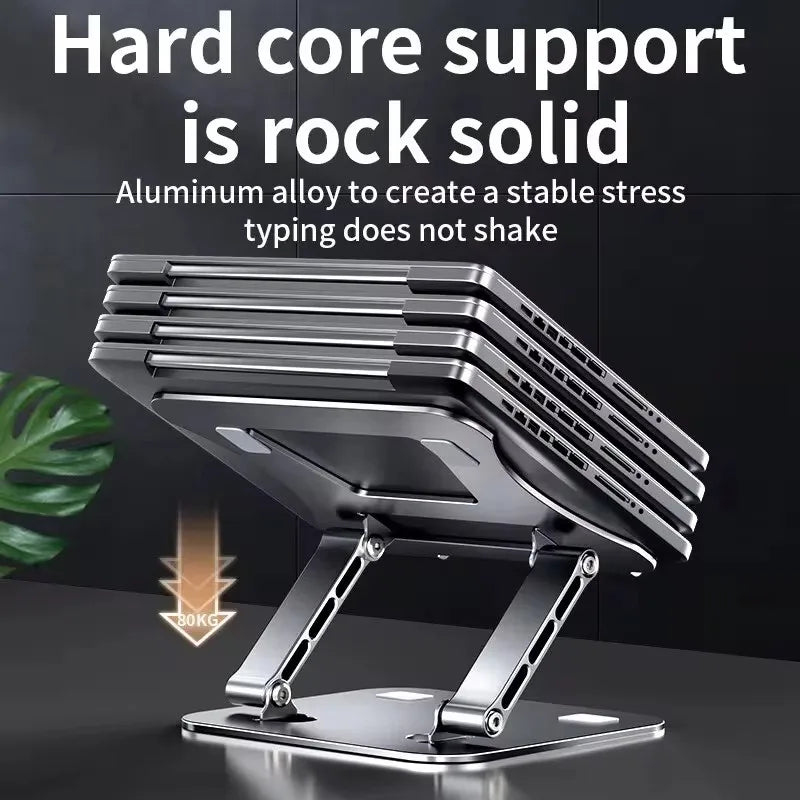 Tablet Stand Adjustable Aluminum Alloy Laptop Tablet up to 17 "