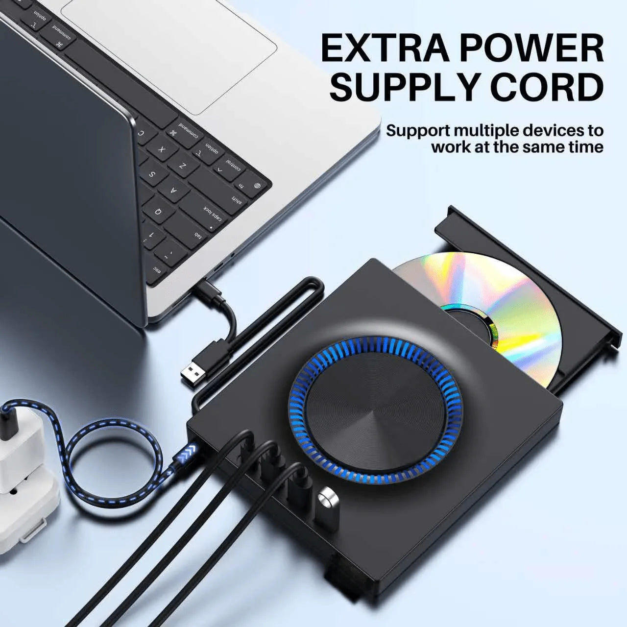 USB 3.0 External Drive,Type C Portable CD/ DVD+/ -RW Drive Player