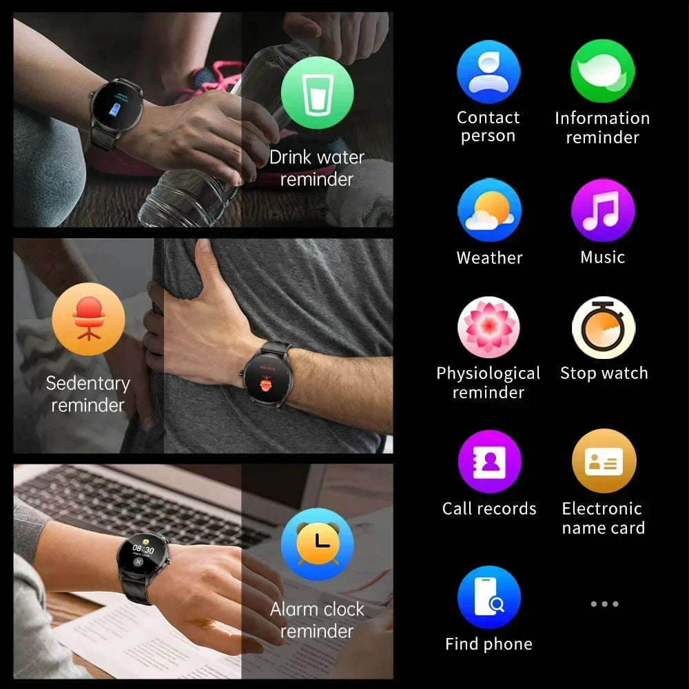 Smartwatch 1.43" AMOLED IP68 Waterproof Bluetooth 5.2 Fitness, Heart Rate, Blood Oxygen Monitor