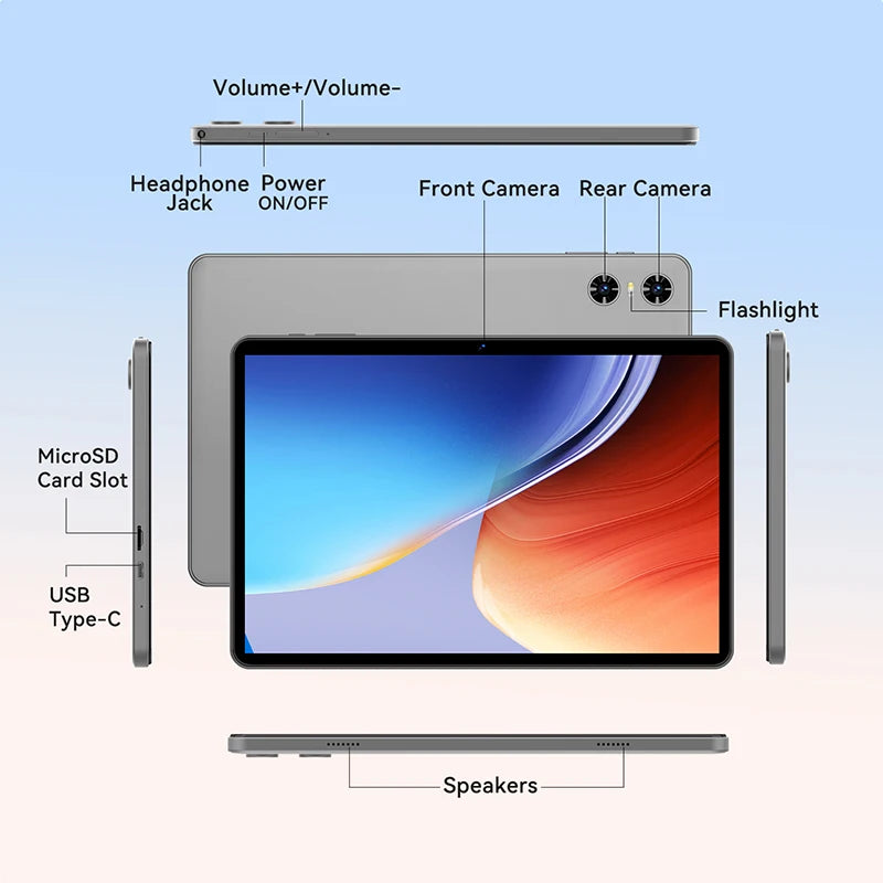 2025 Tablet Android 15 8-core,with face unlock