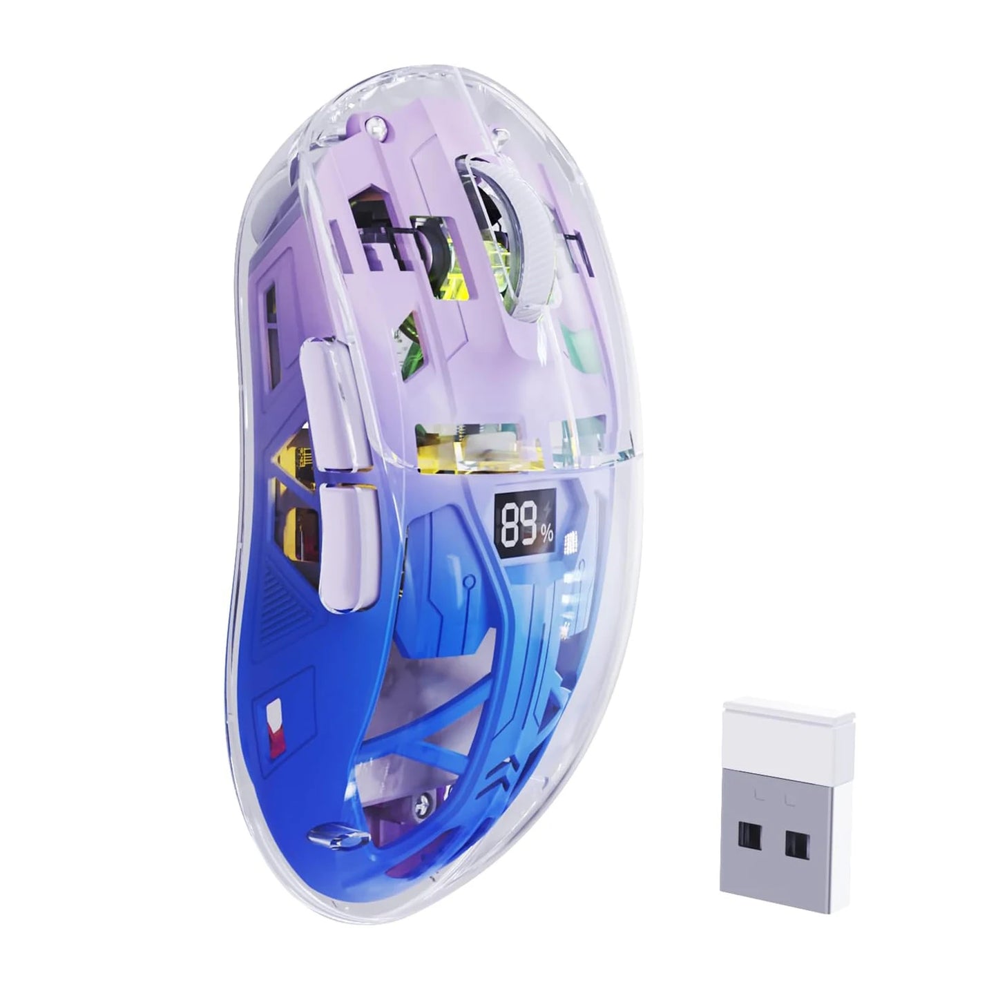 A2 Transparent Wireless Gaming Mouse,