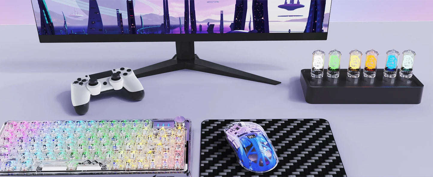 A2 Transparent Wireless Gaming Mouse,