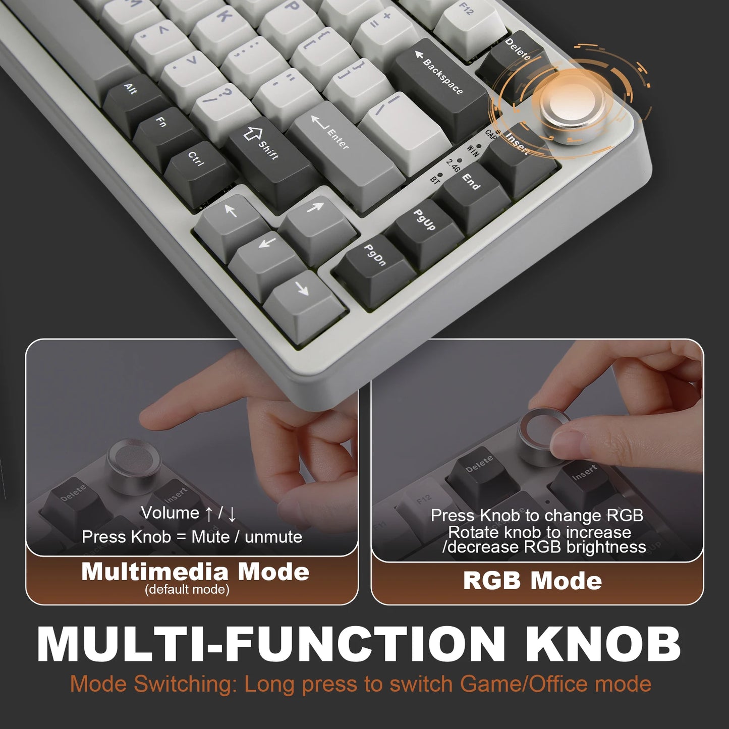 82-Key Wireless Mechanical Keyboard