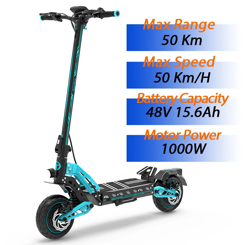 Off-Road Dual Motor 48V 52V 20.8Ah Electric Scooter 1200W