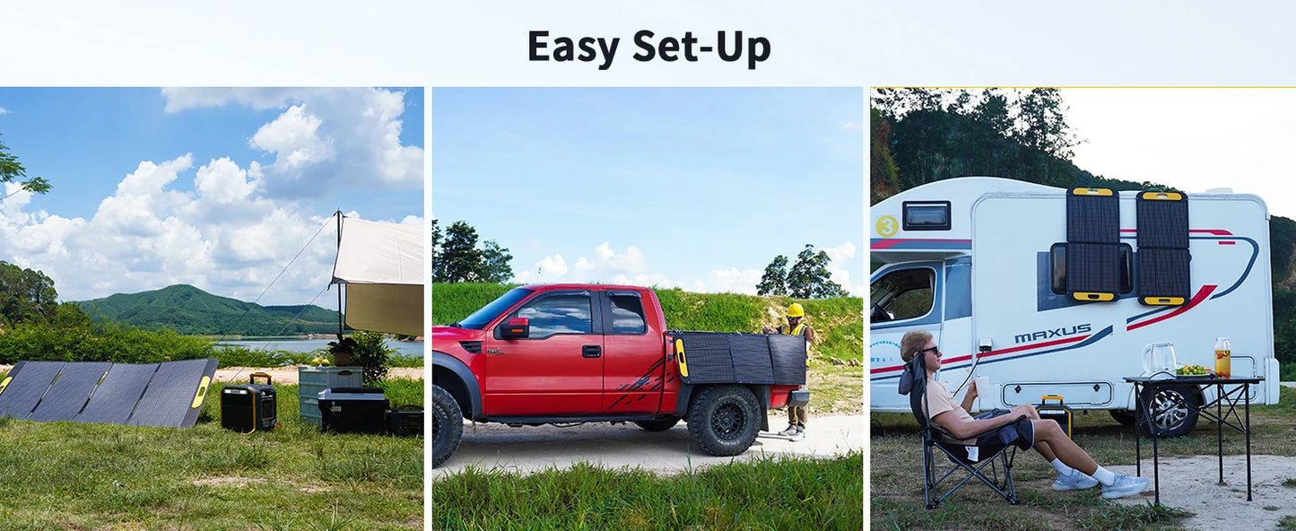 110W Portable Waterproof Foldable Solar Panel