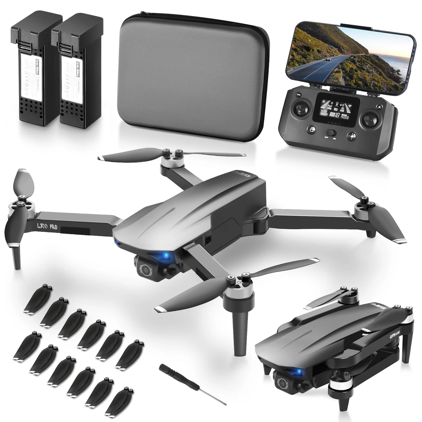 Drone with Camera 4K for Adults, Easy GPS Quadcopter for Beginner, Auto Return Home
