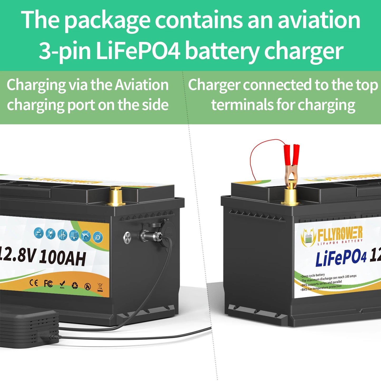 Lithium Battery, RV Boat Motors Inverter Solar Wind Lithium Iron Phosphate Battery