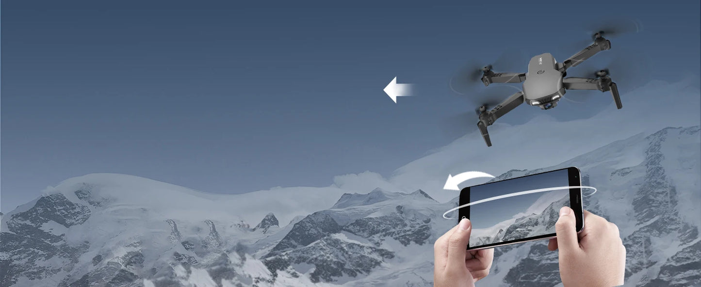 2 Batteries : 3 Camera Remote Control Drone 360° Obstacle Avoidance 2.4
