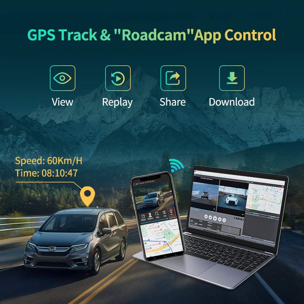 10.26" 4K ADAS Wireless CarPlay & Android Auto Dash Cam