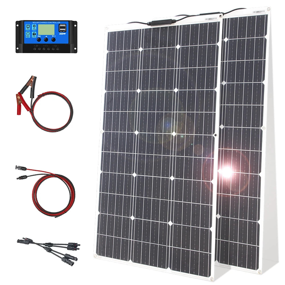 12V Flexible Solar Panel Kit