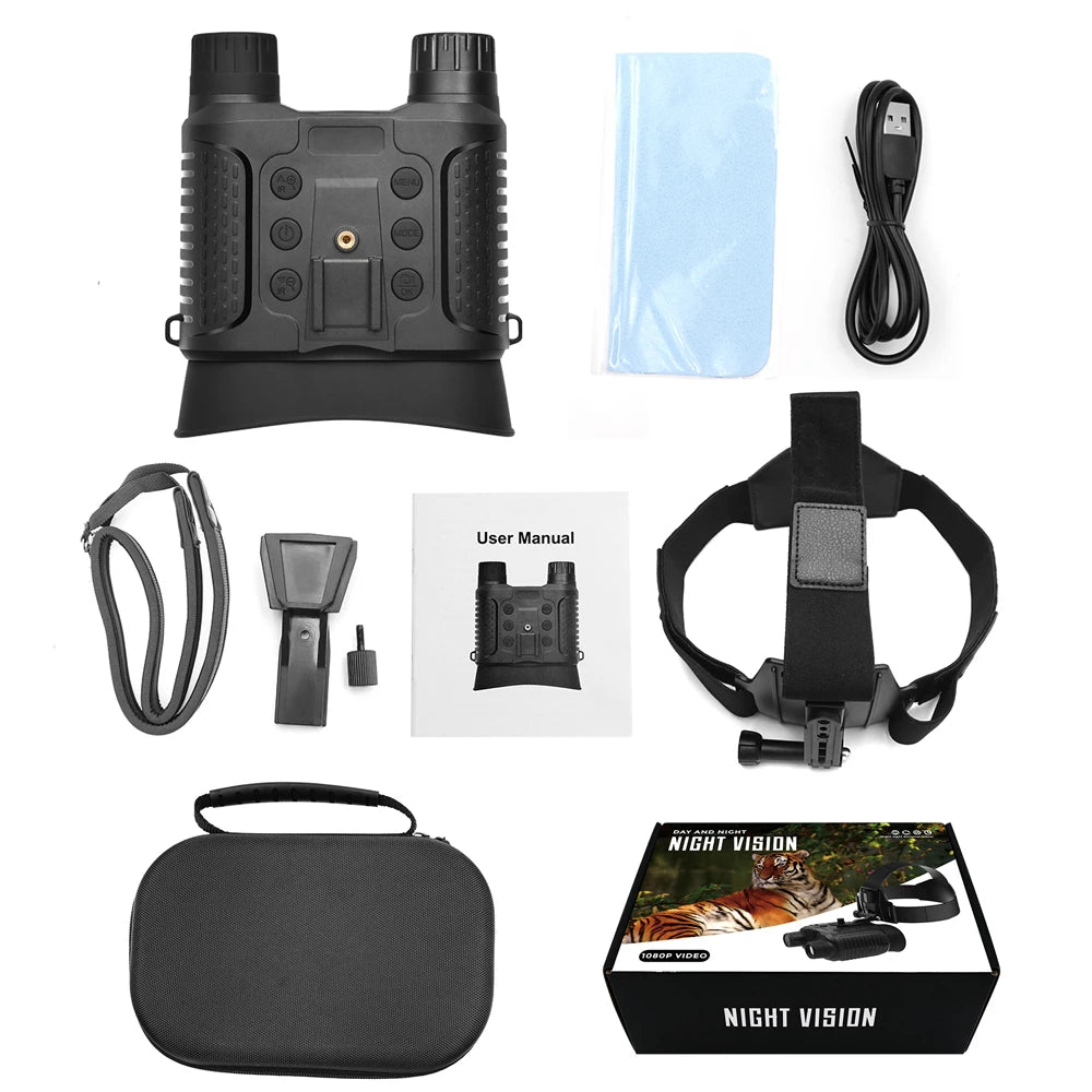 Head Mounted Tactical Helmet Night Vision Goggles for Outdoor Hunting