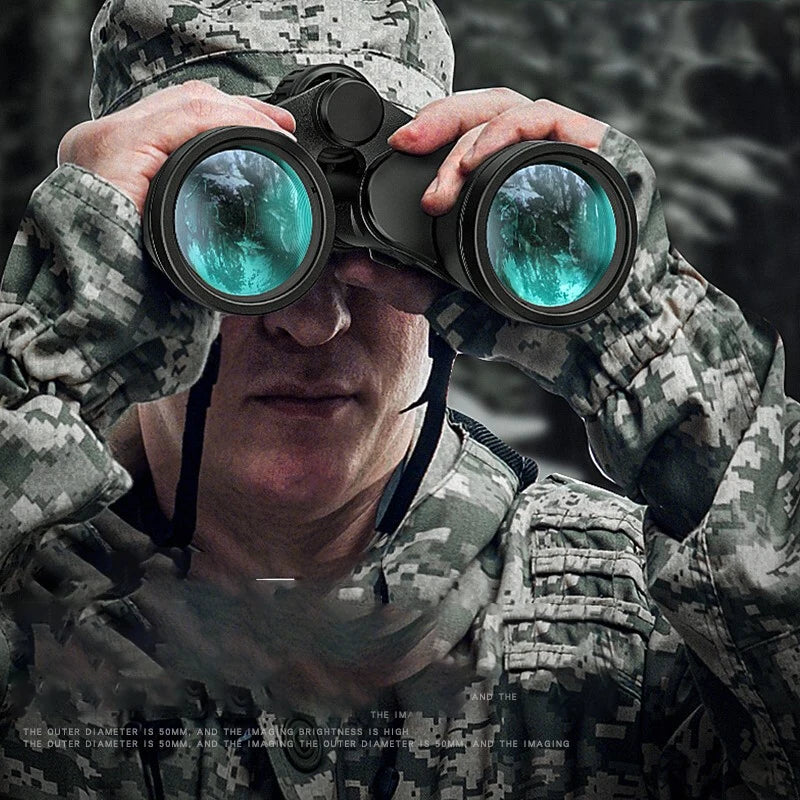 50000M German Military 20X50 Zoom HD BAK4-Prism Powerful Binoculars