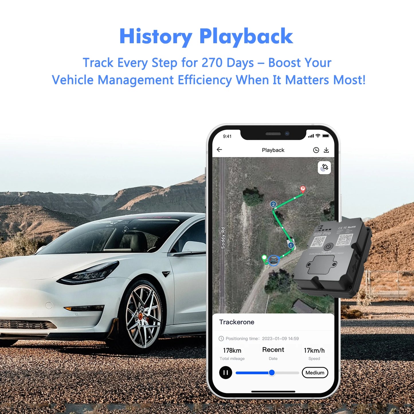 Real-time 30 Days Tracking 4G GPS Tracker