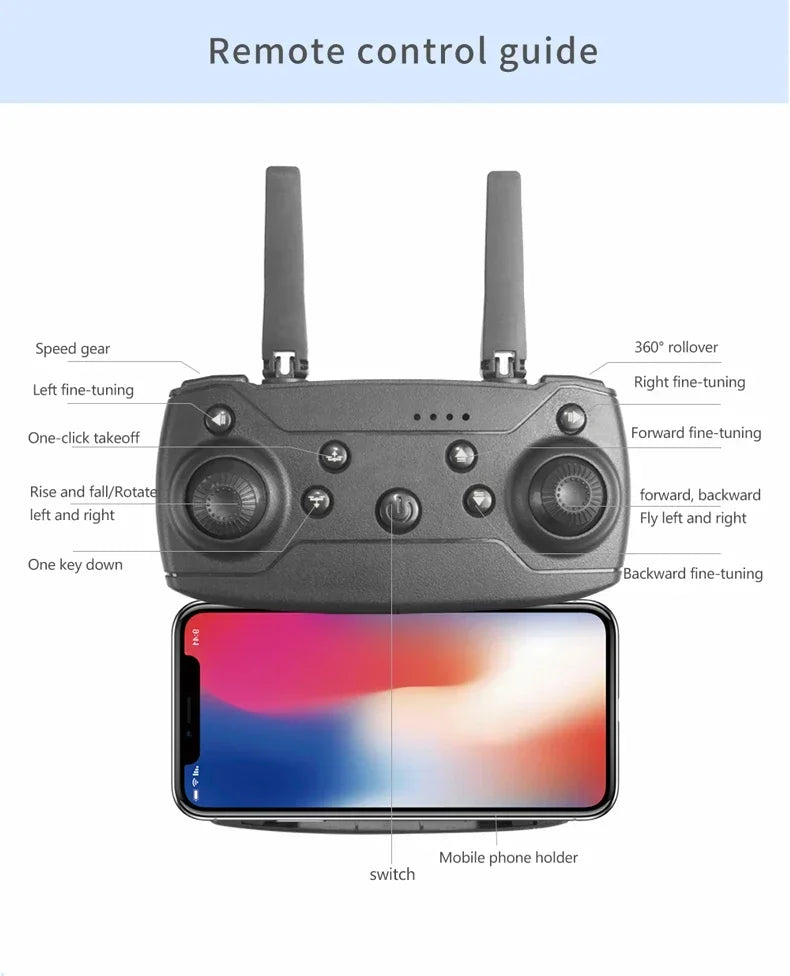 New 4K Professional Drone With 1080P Wide Angle HD Camera