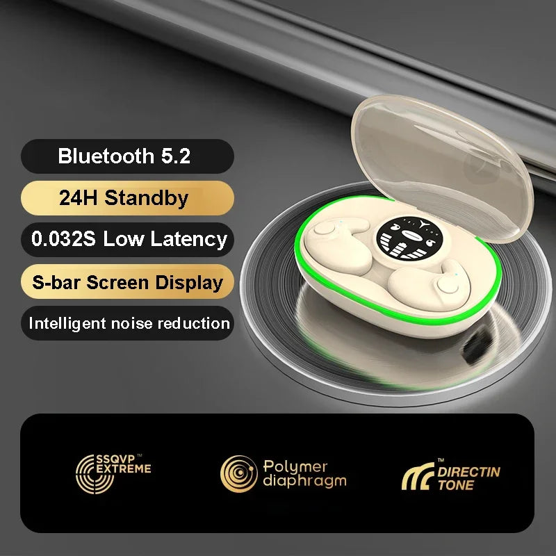Invisible Sleep Earphones, Wireless , Waterproof Touch Control Headsets