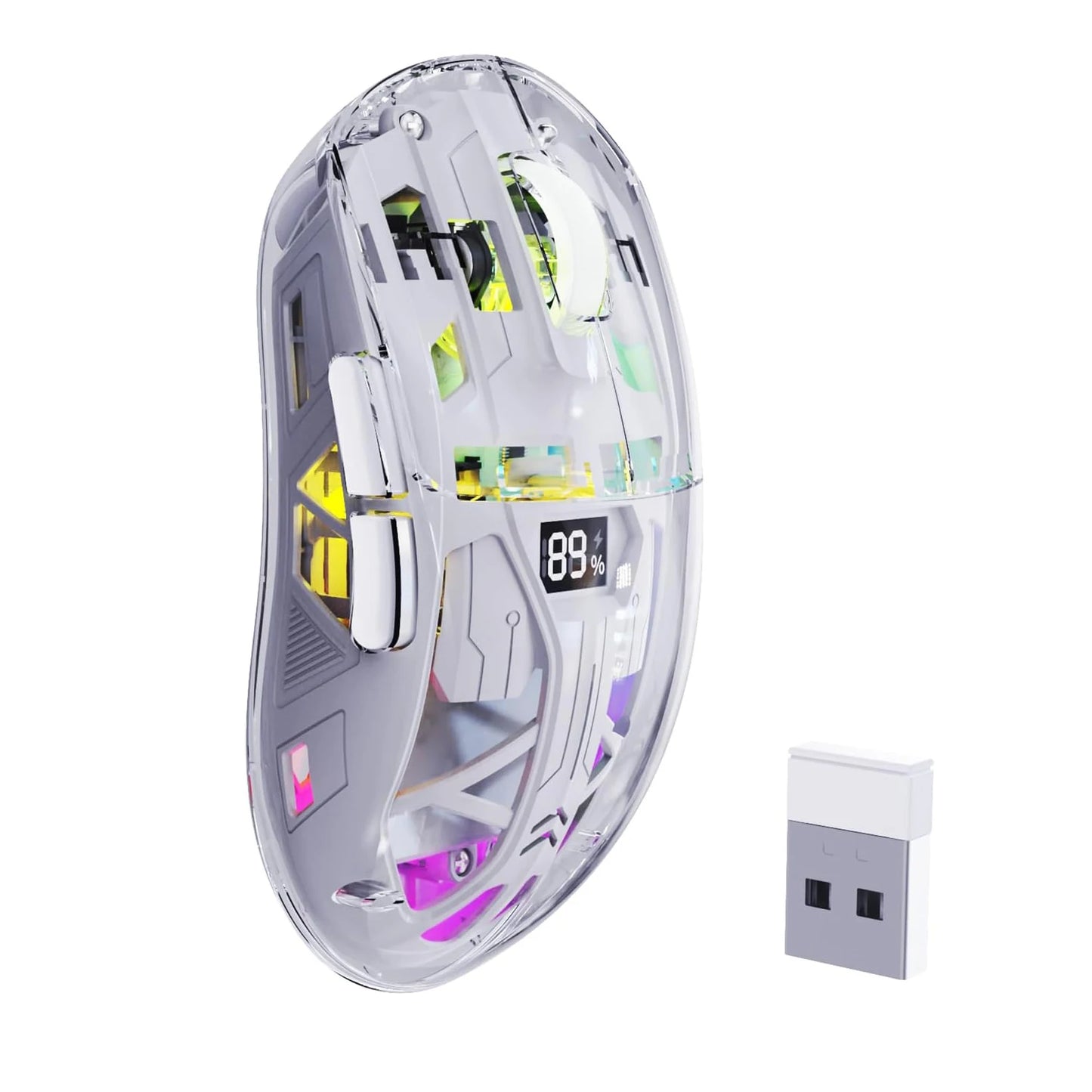 A2 Transparent Wireless Gaming Mouse,