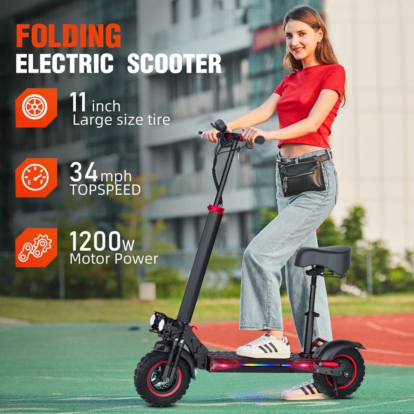 Electric Scooter 11 "off-road tires 48V 1200W