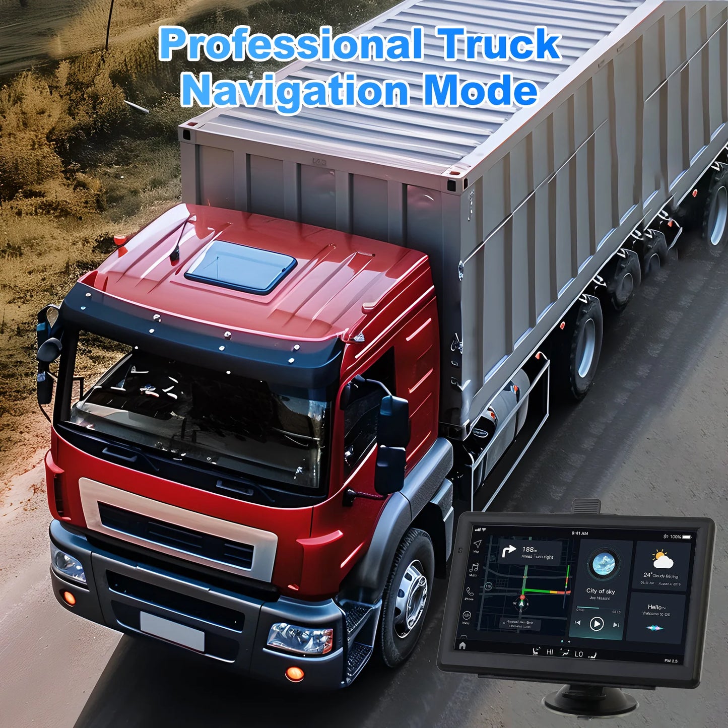 7 Inch HD Large Screen Car Truck GPS Navigation System