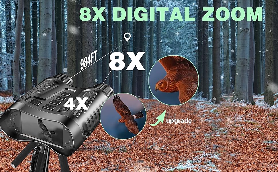 Night Vision Binoculars Goggles, 4K for Hunting/Camping