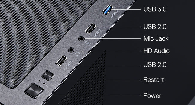 Gaming Back-Mounted PC Case