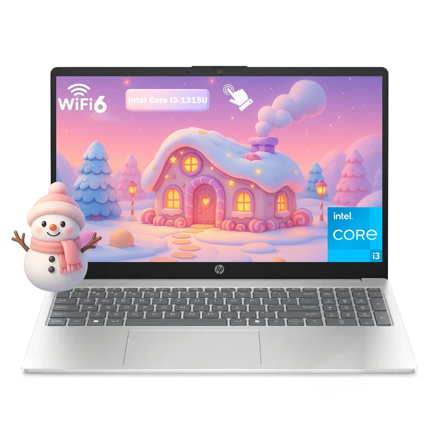 HP 15.6" HD Touch Screen Business Laptop, Intel Core, Wi-Fi 6, Windows 11