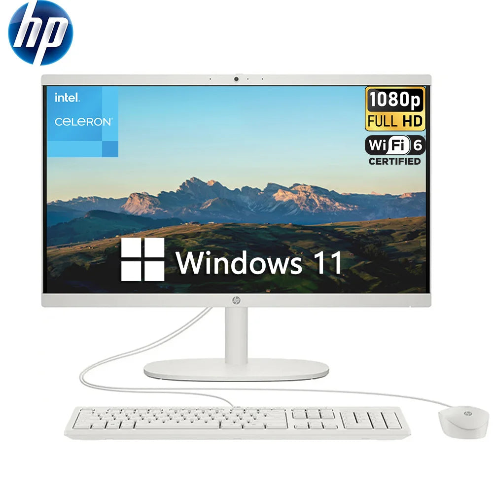 HP 21.5-inch All-in-One Desktop Computer, Anti-Glare 1080P