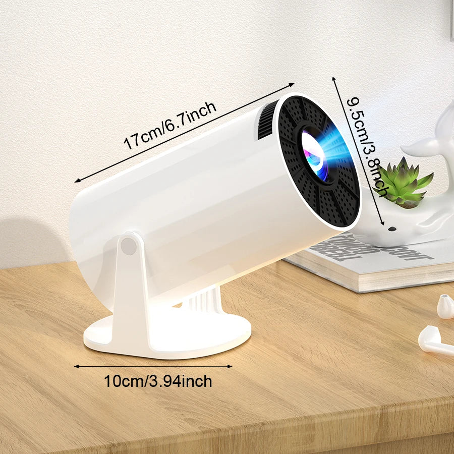 2025 New 4K Smart Android Projector - 180 °   Rotating Stand