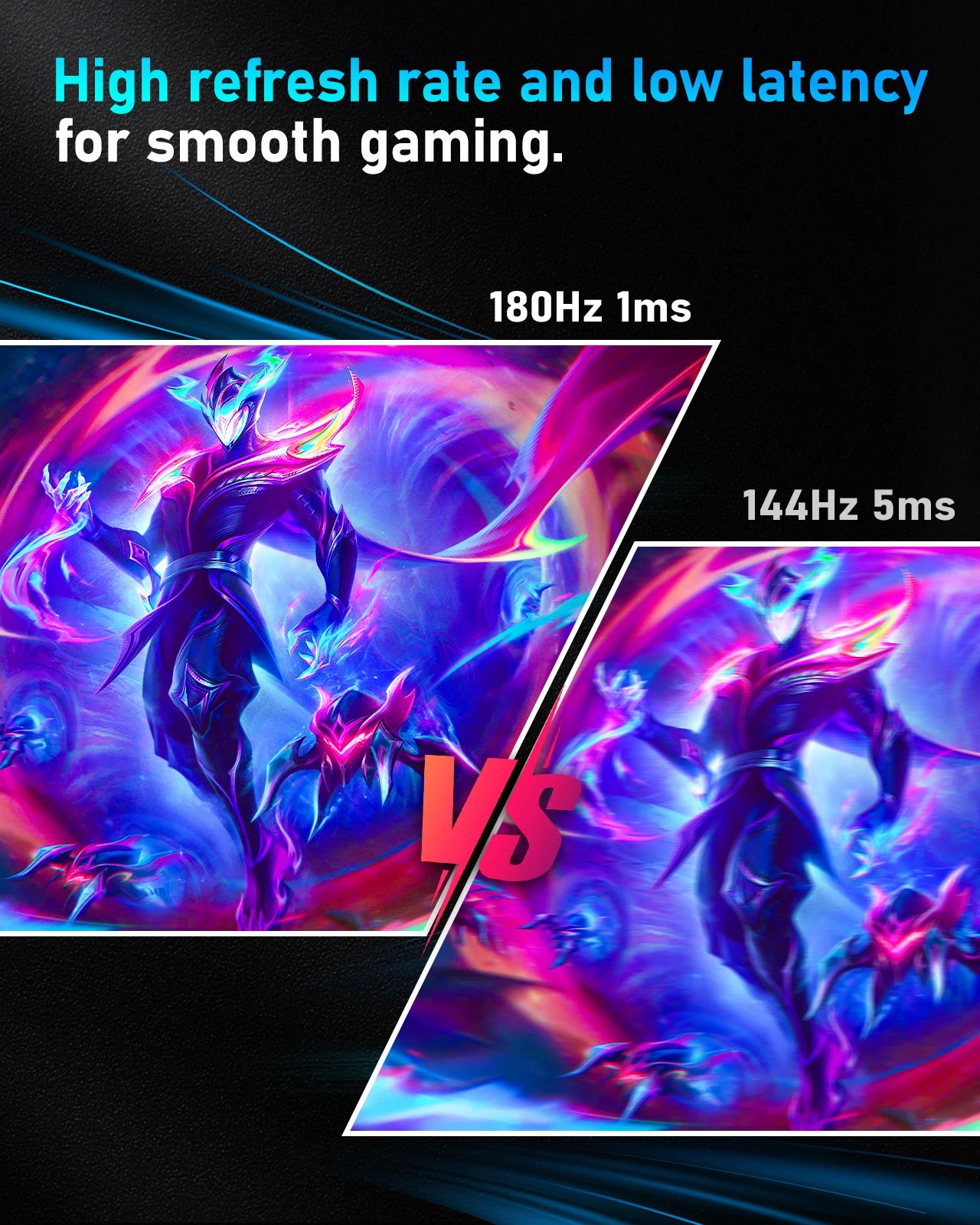 24Inch 180Hz Gaming Monitor 1K FHD Computer Display, Eye Care Screen