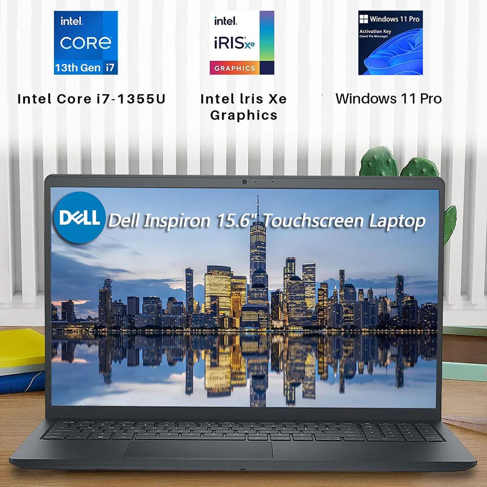 Dell Inspiron 15.6" Touchscreen Laptop for Business, Intel 13th Gen