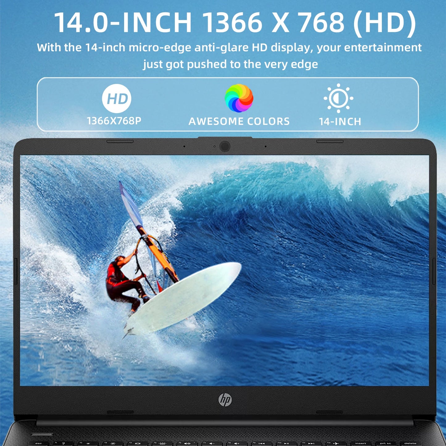 HP 14" Business Laptop, Intel Celeron 1 Year Office 365