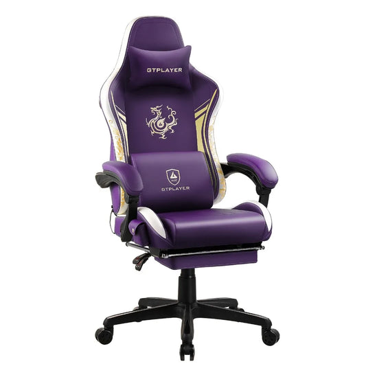 Gaming Chair with Bluetooth Speakers, Footrest & Ergonomic Design