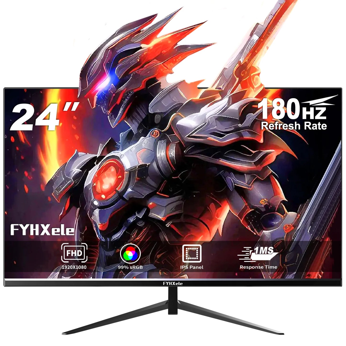 24Inch 180Hz Gaming Monitor 1K FHD Computer Display, Eye Care Screen