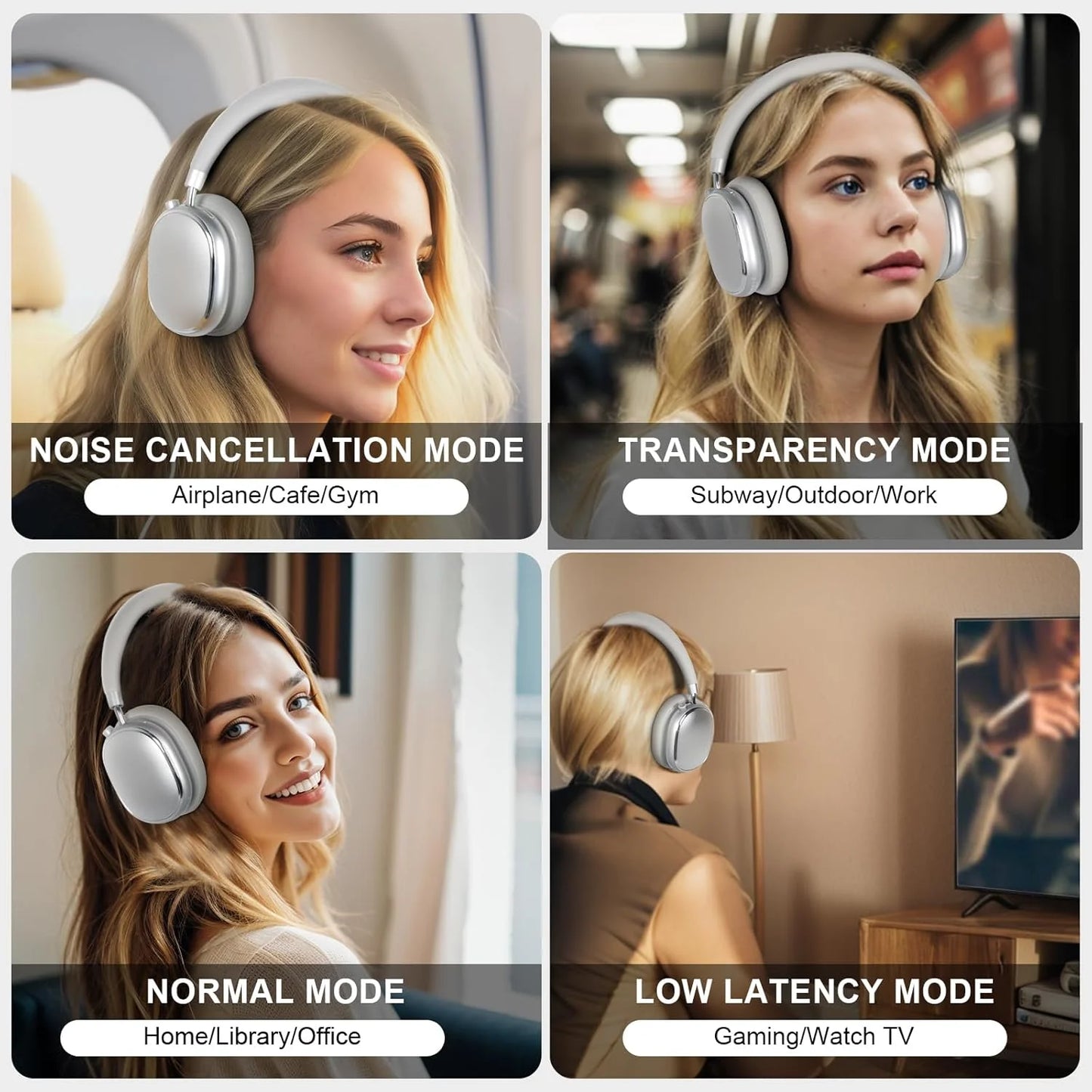 Bluetooth Hybrid Active Noise Cancelling Headphones