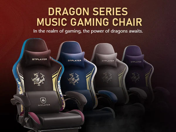Gaming Chair with Bluetooth Speakers, Footrest & Ergonomic Design