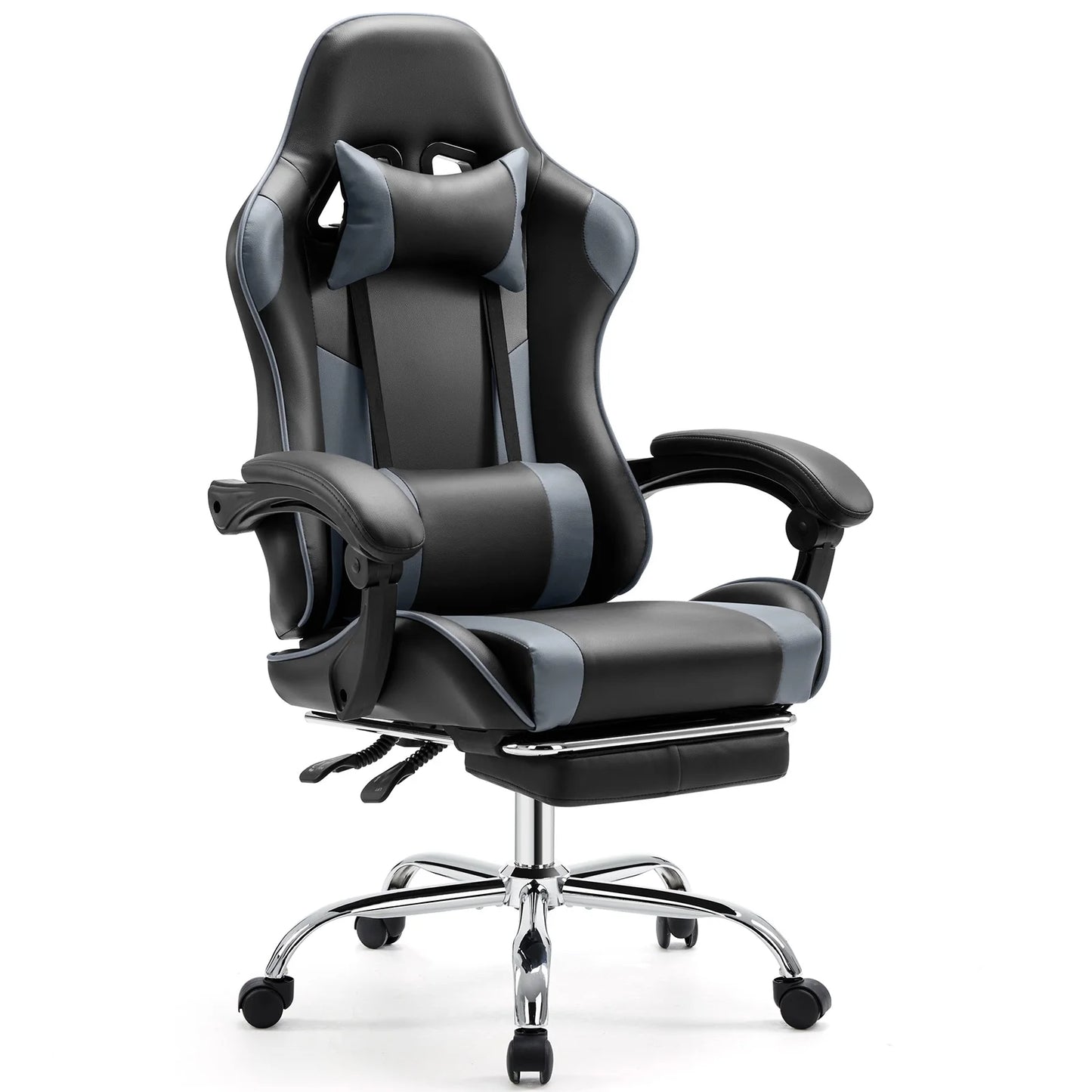 Gaming Chair Adjustable Swivel  with Headrest and Lumbar Support