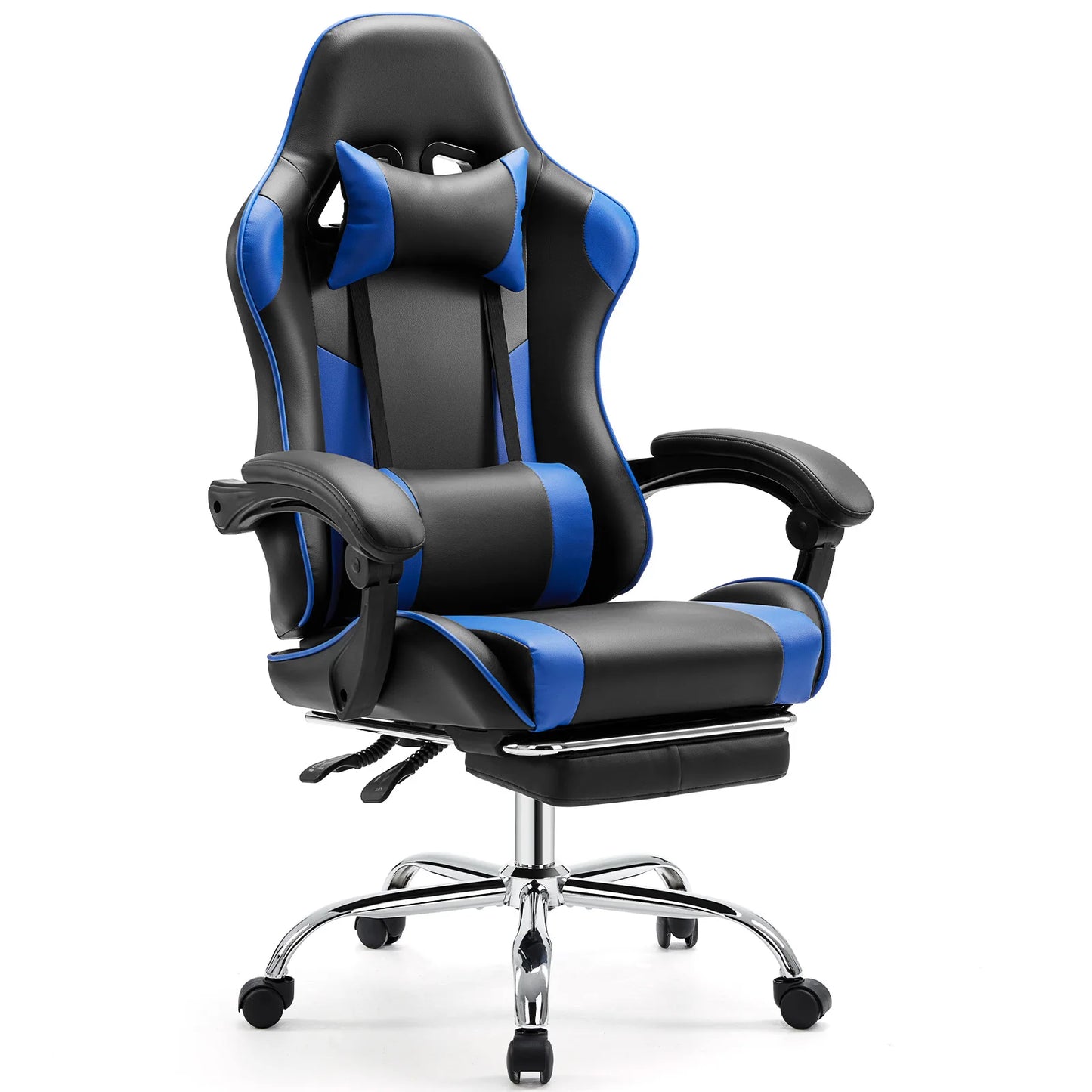 Gaming Chair Adjustable Swivel  with Headrest and Lumbar Support