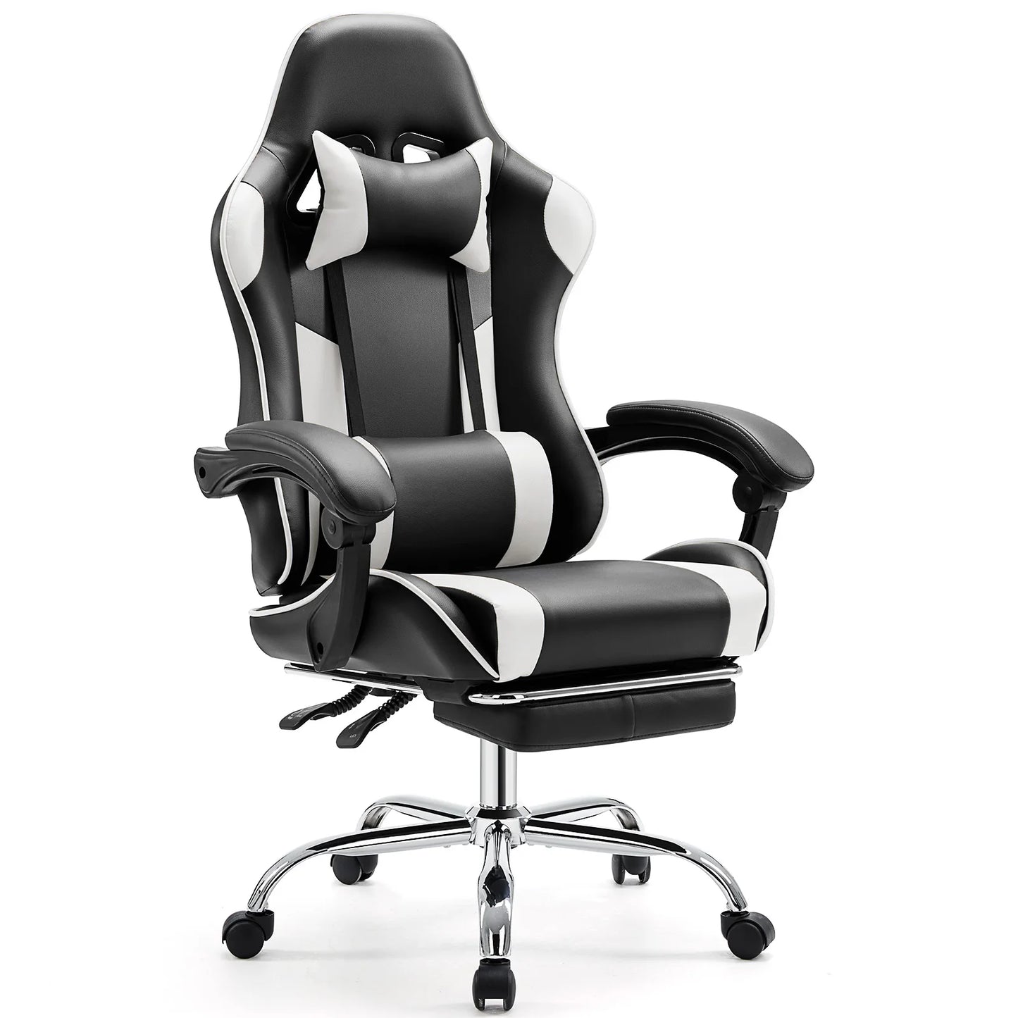 Gaming Chair Adjustable Swivel  with Headrest and Lumbar Support
