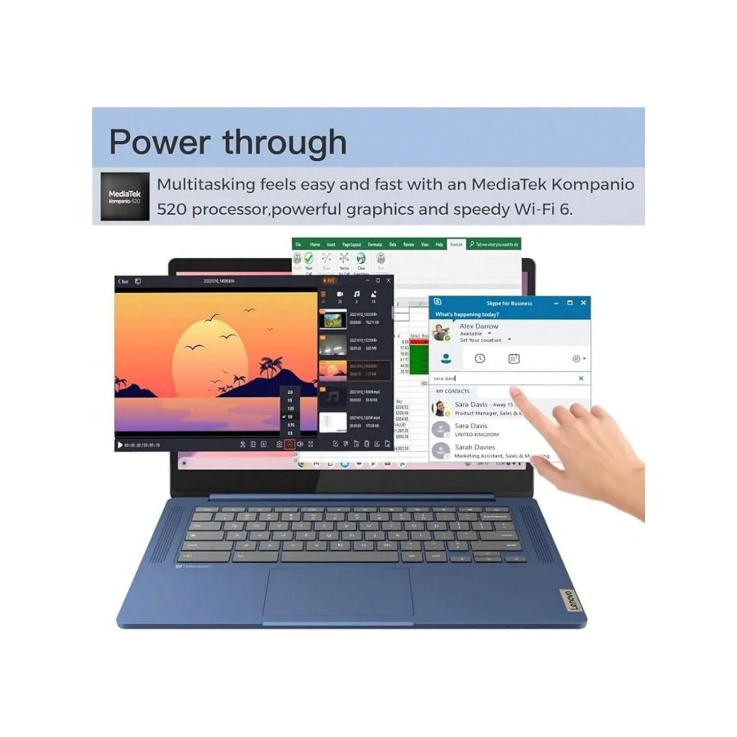Lenovo Chromebook 14" Business Touchscreen Laptop