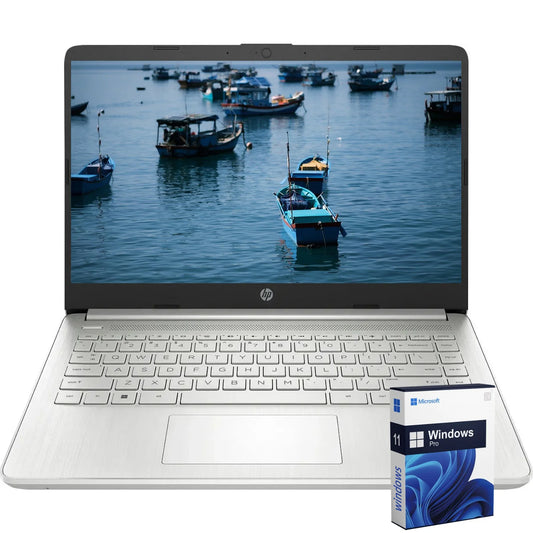 HP Newest 14" Business Laptop, Intel Celeron 1Year Office 365,Silver
