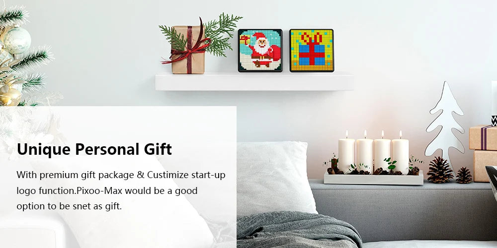 Digital Photo Frame with 32*32 Pixel Art Programmable LED Display Board.